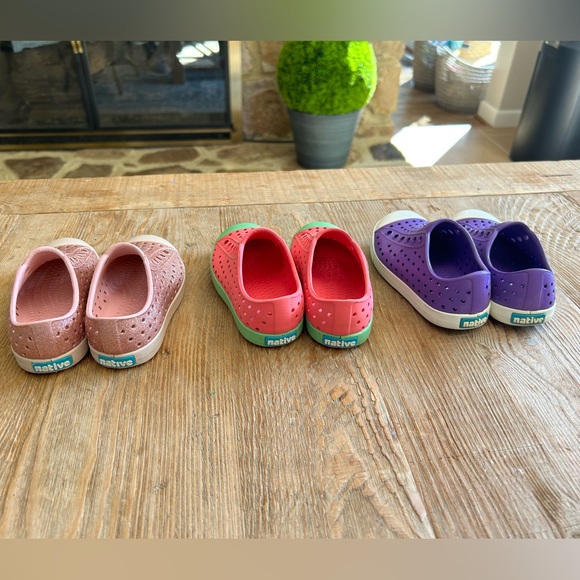 Set of 3 Pairs of Native Shoes - Gently worn, great condition! - Picture 2 of 3